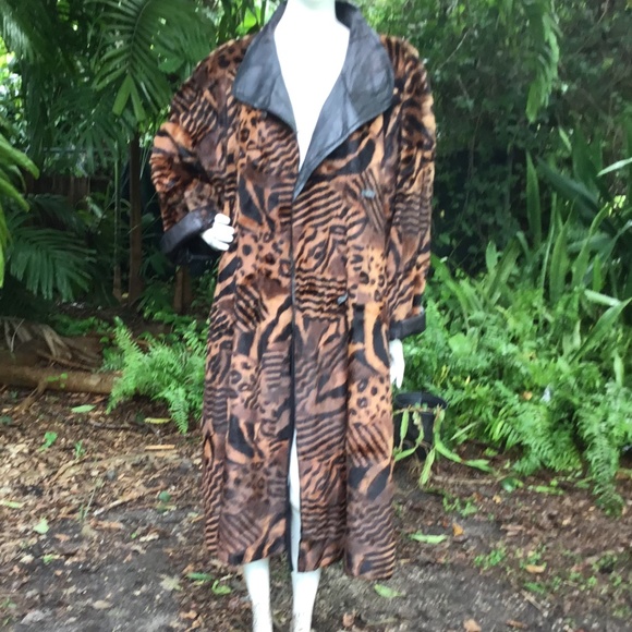 Krizia Jackets & Blazers - Vintage Krizia Italian leather lined fur coat